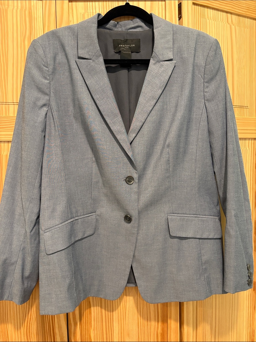 Ann Taylor Factory Light Blue Womens Blazer